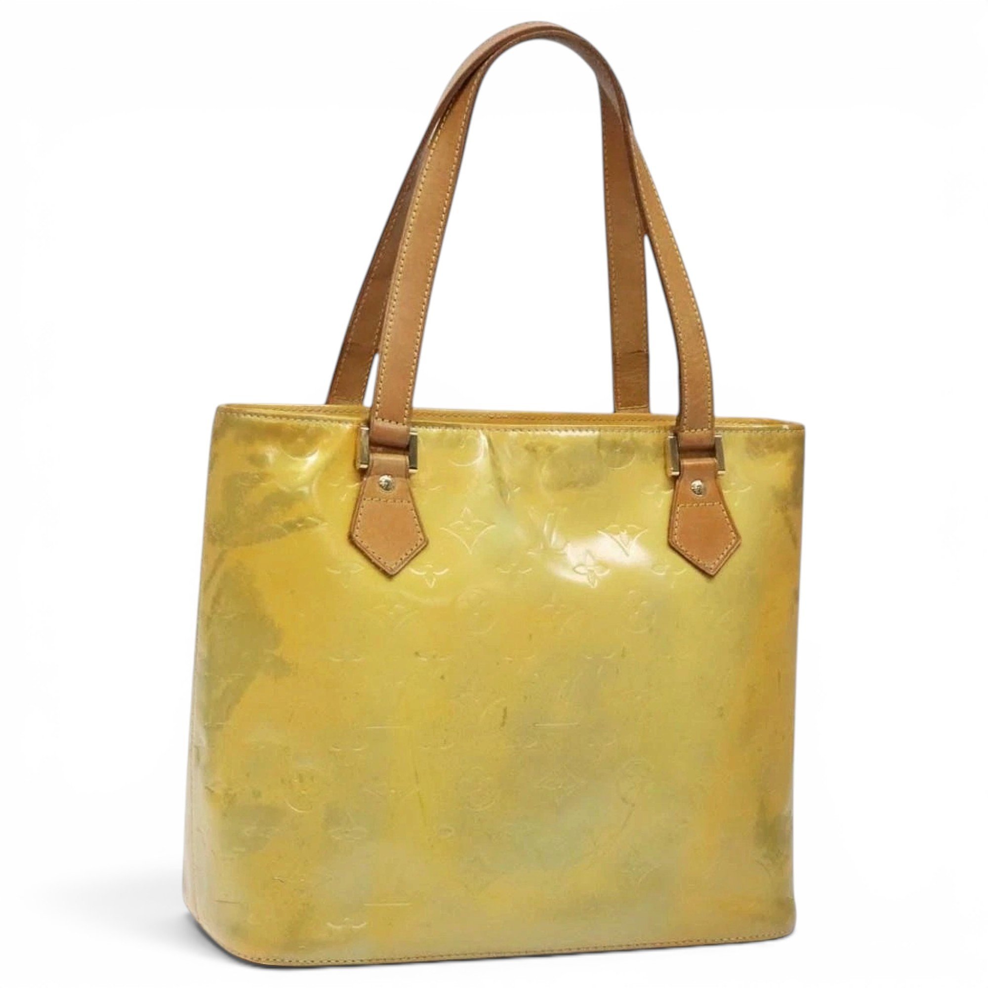 Patent leather handbag