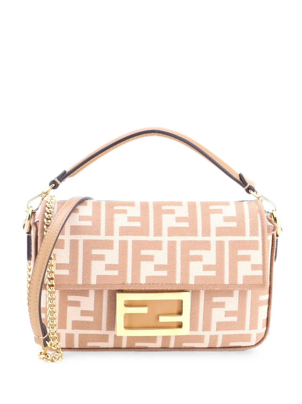Fendi Baguette NM Bag Zucca Canvas Mini crossbody bag