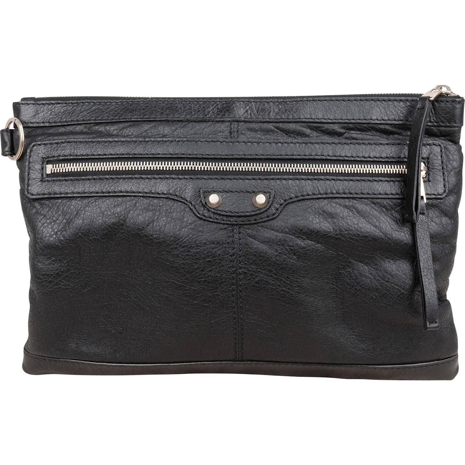 City Clip leather clutch bag