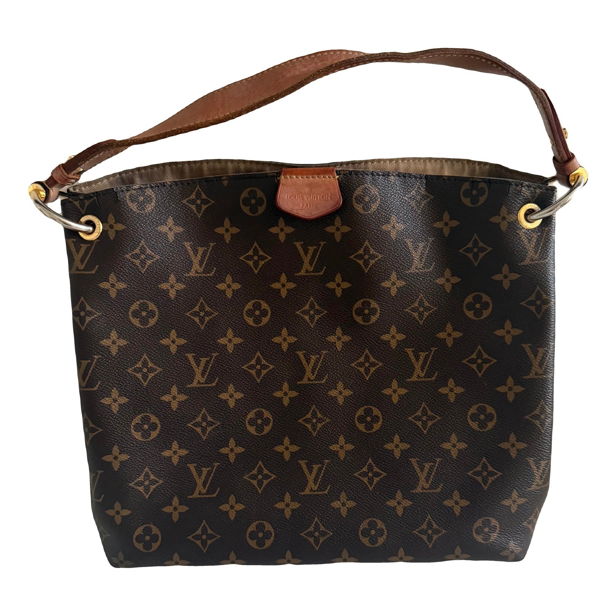 Graceful leather handbag