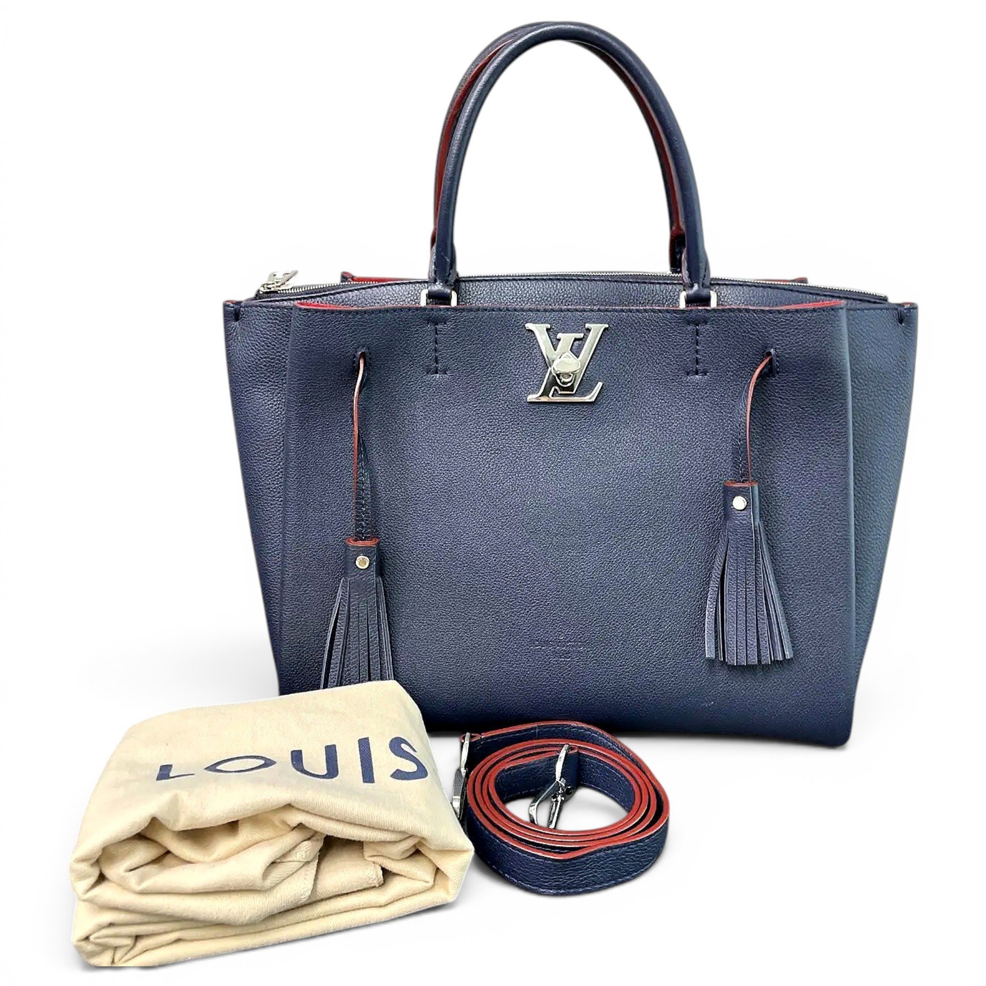 Lockmeto leather handbag