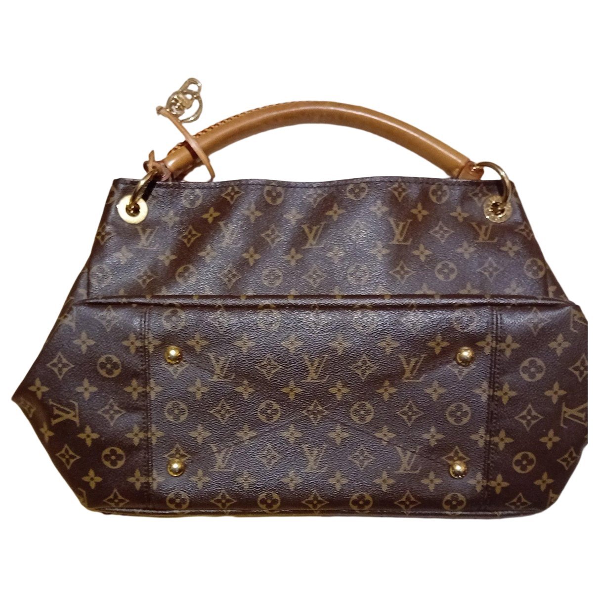 Artsy leather handbag