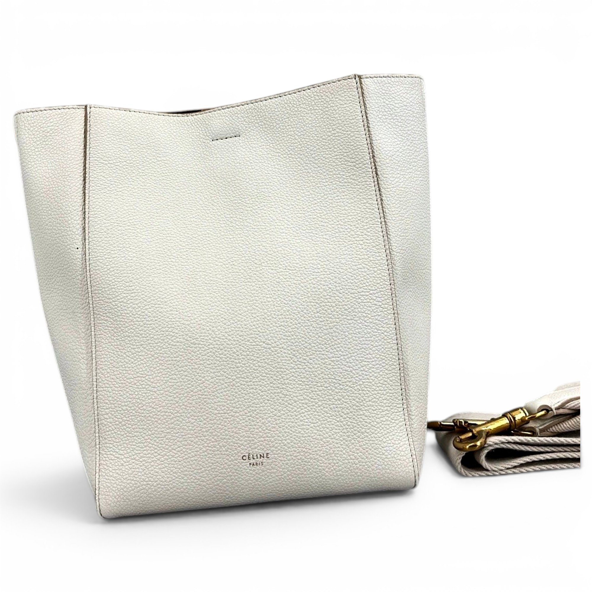 Seau Sangle leather handbag