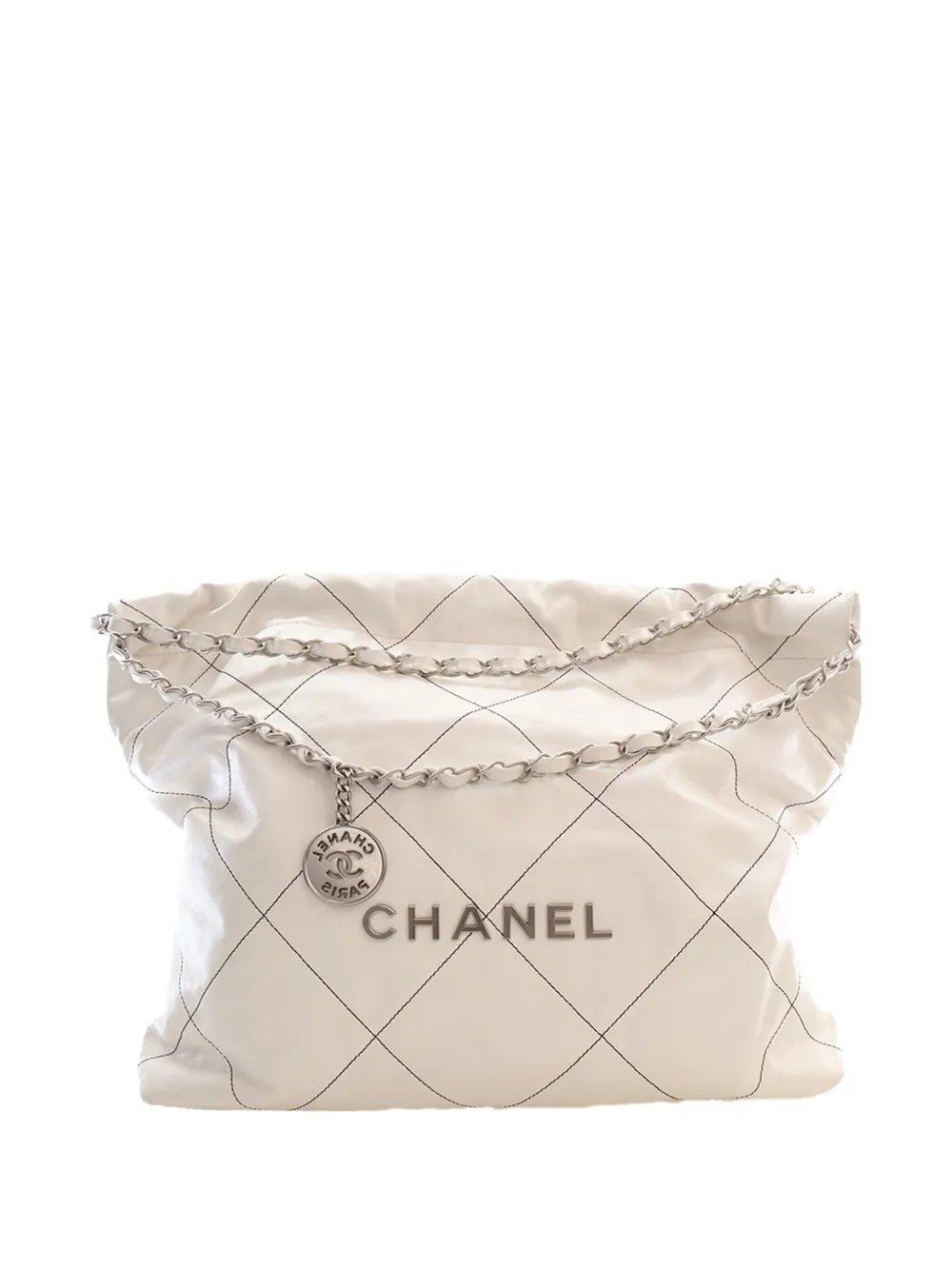 2021-2026 Small Quilted Shiny Calfskin 22 Handbag tote bag