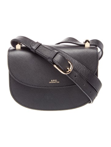 A.P.C. Saffiano Leather Crossbody Bag