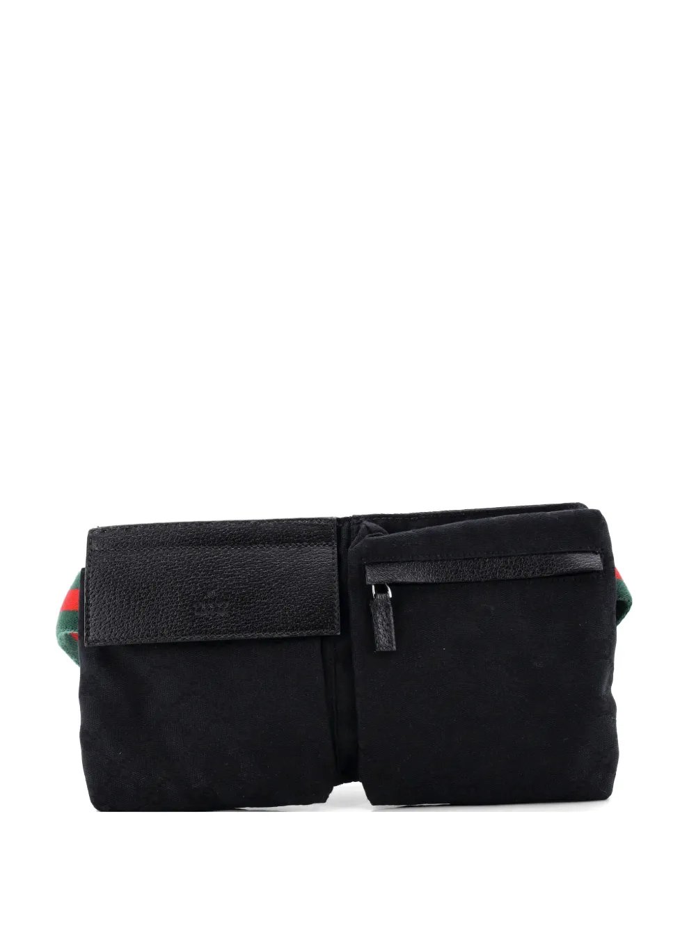 Vintage Double GG Canvas with Leather Small belt bag