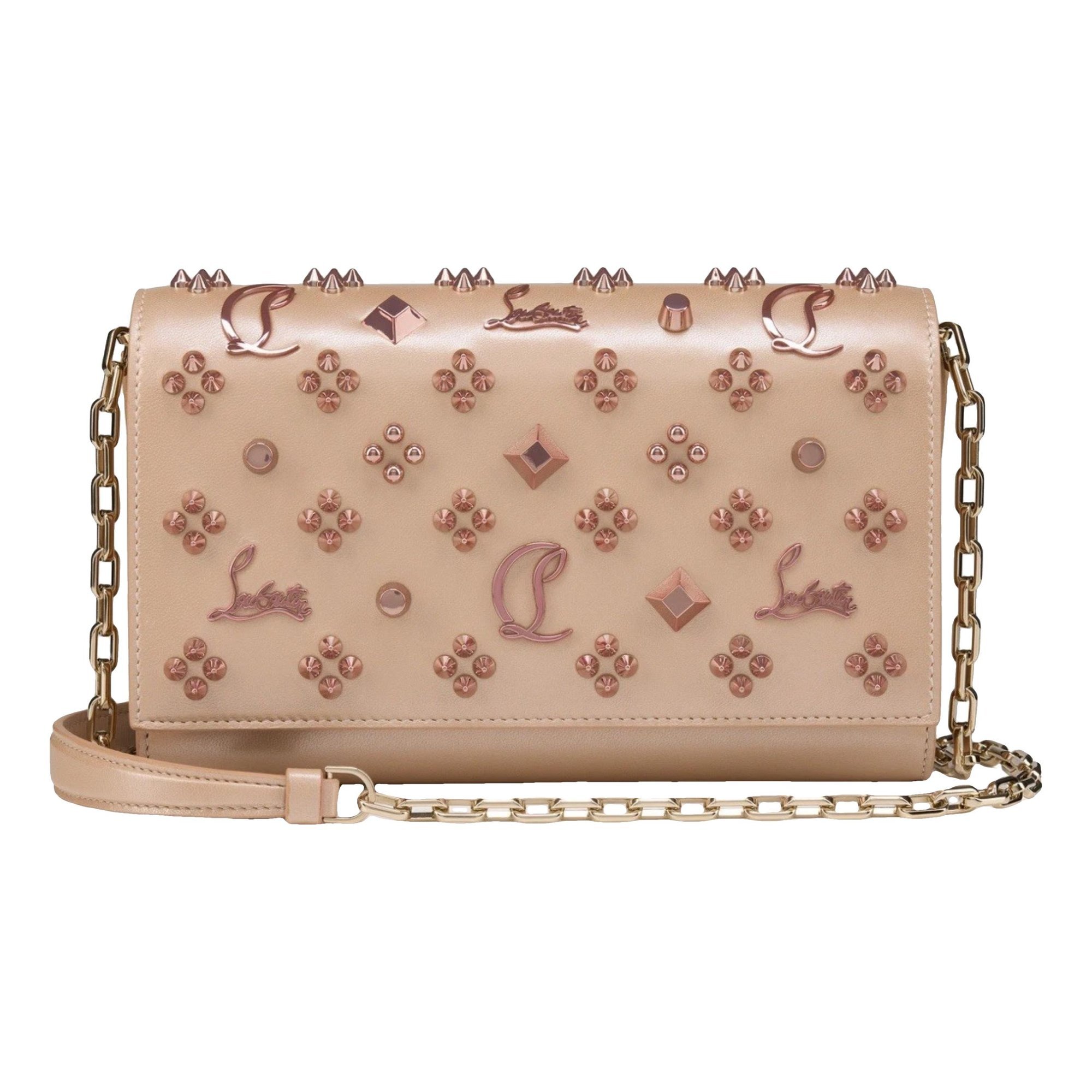 Leather clutch bag