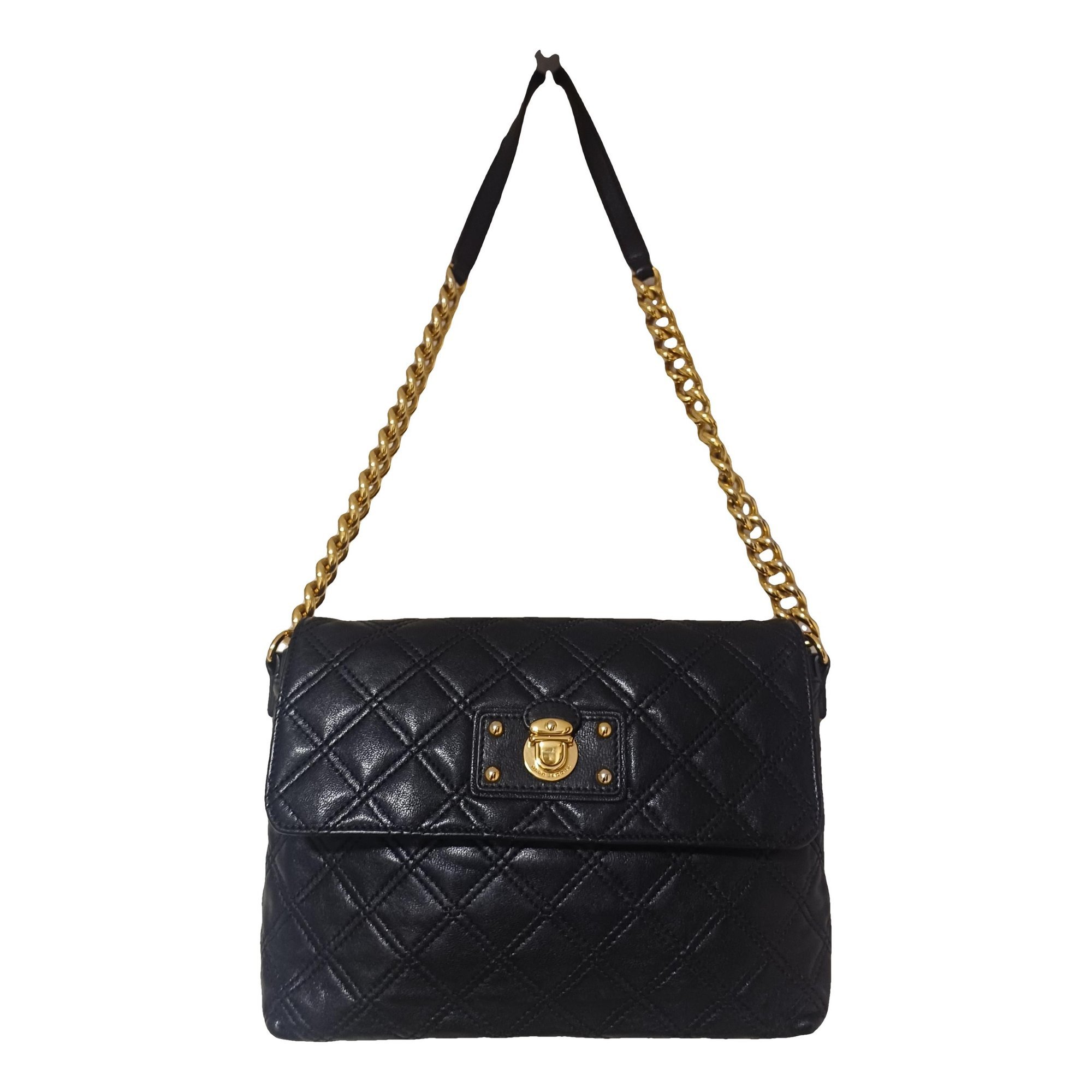 Single leather handbag
