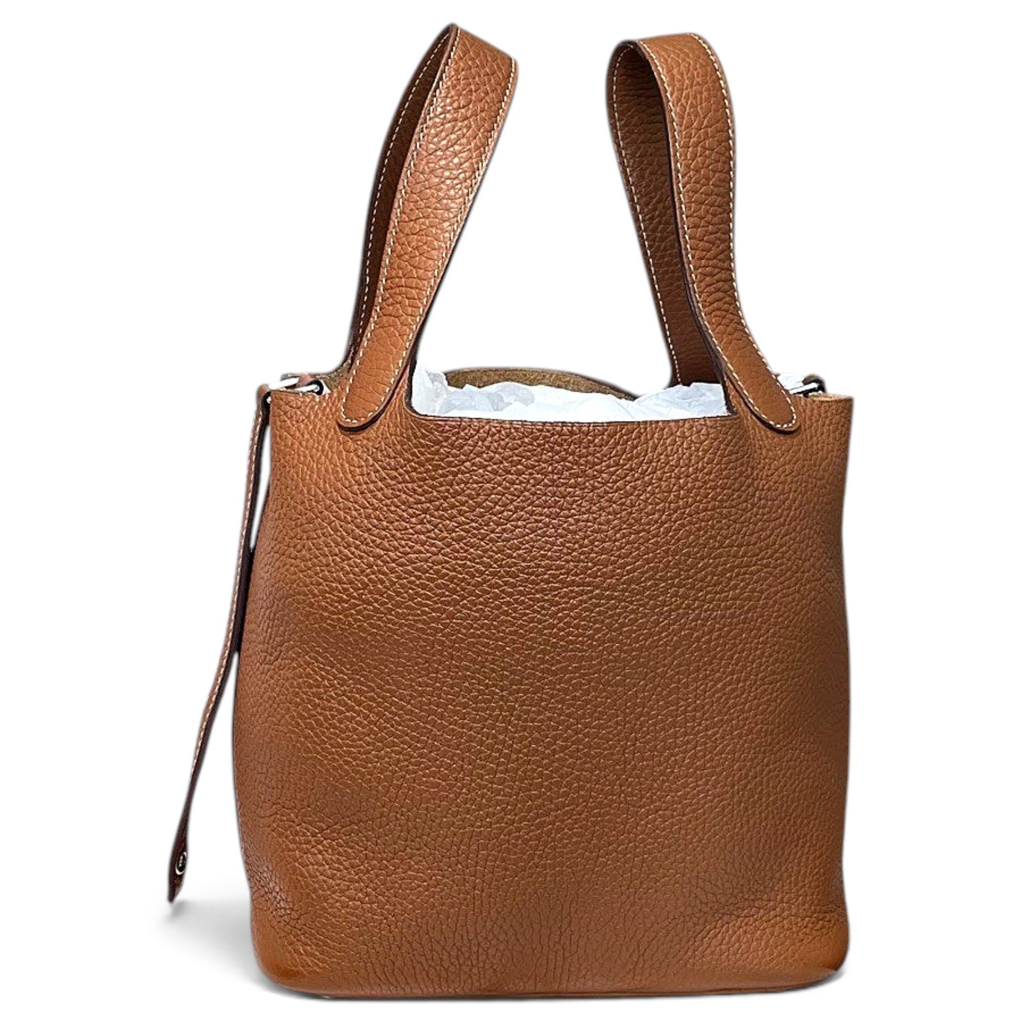 Picotin leather handbag