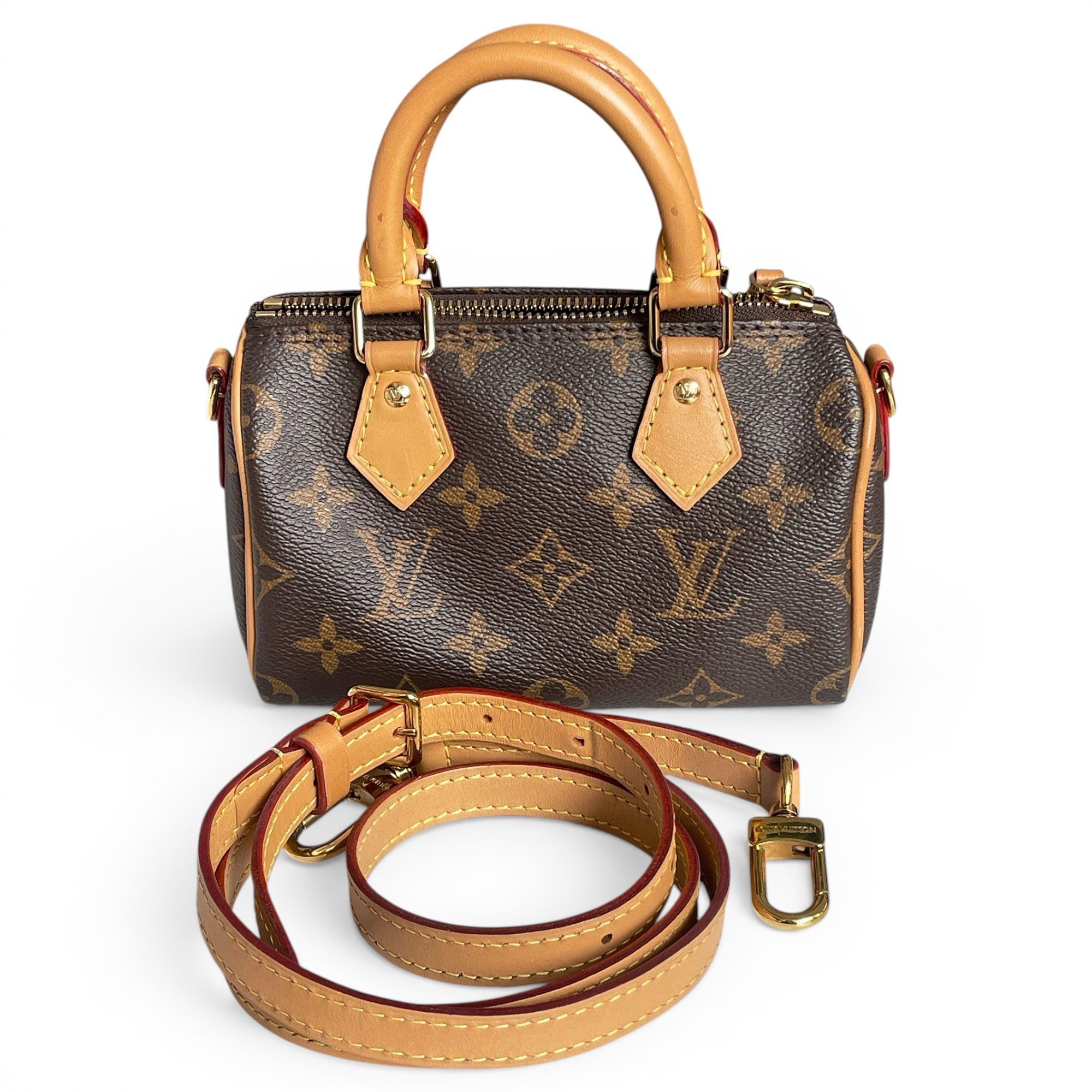 Nano Speedy / Mini HL leather handbag