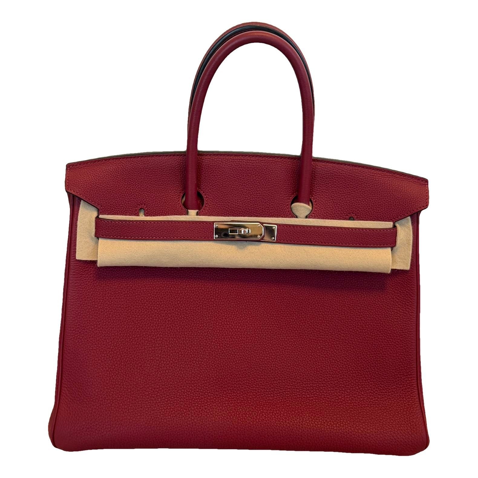 Birkin 35 leather handbag