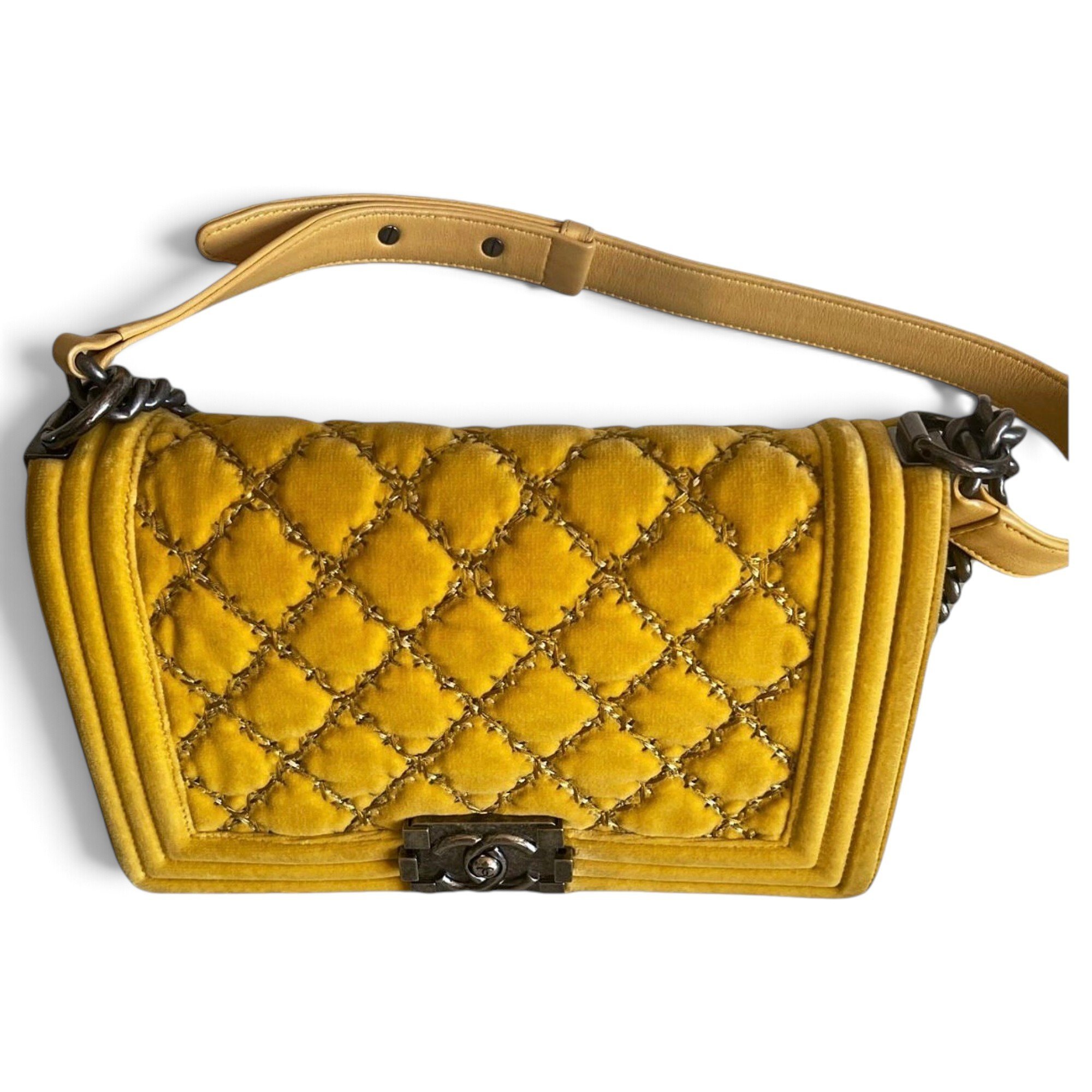 Boy velvet crossbody bag