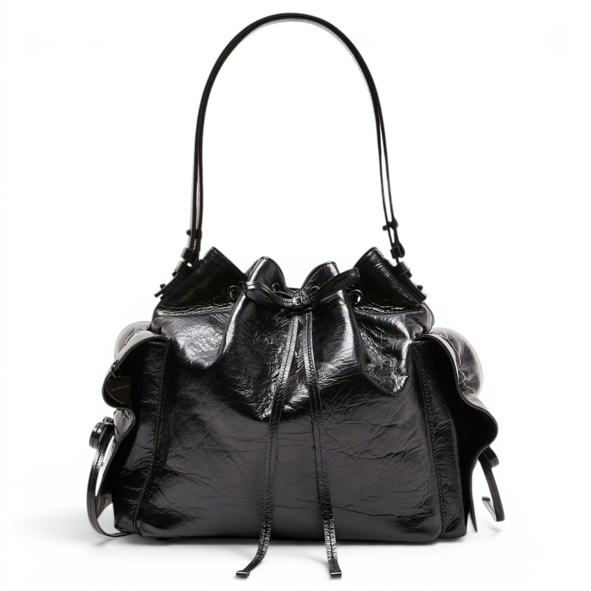 Multipocket leather handbag