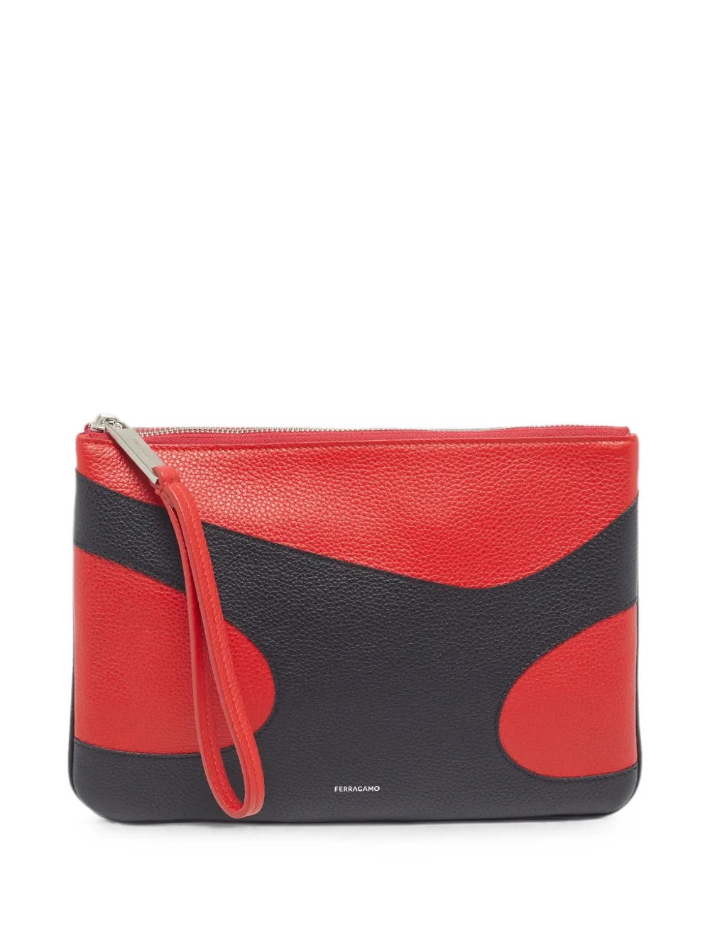 leather wristlet clutch bag