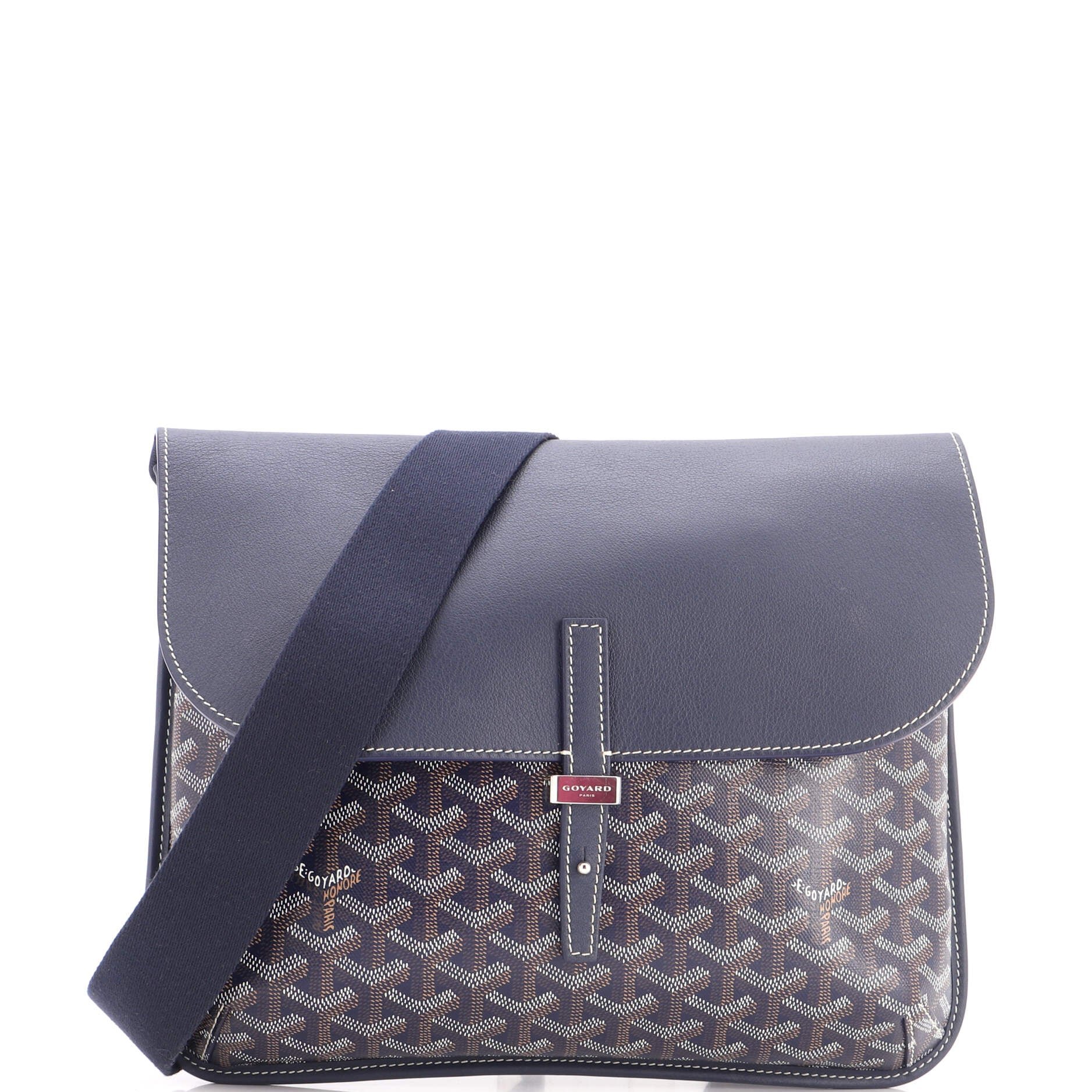 Coursier Messenger Bag Coated Canvas and Leather