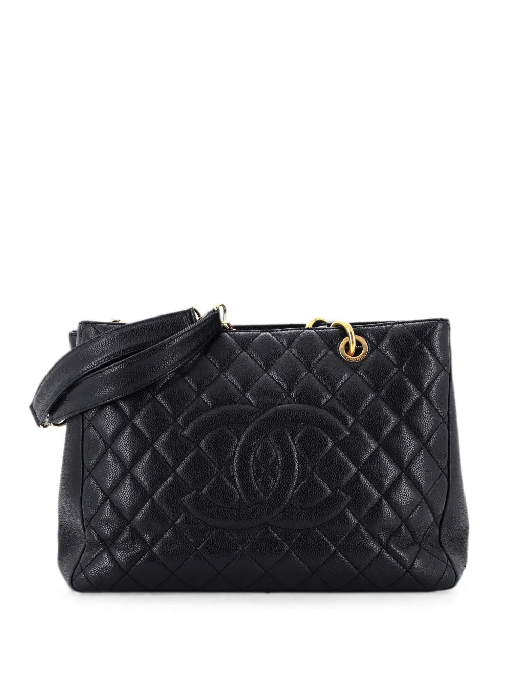 Grand Shopping Quilted Caviar tote bag