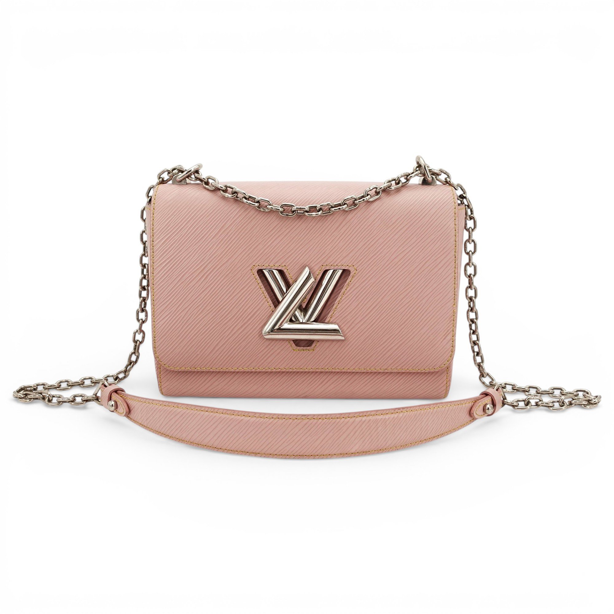Twist leather handbag