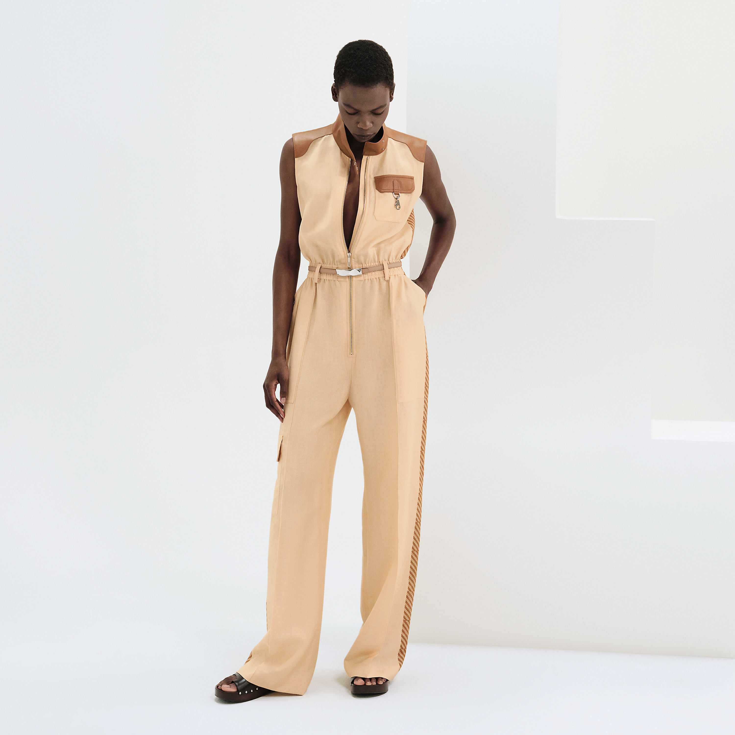 Jumpsuit with workwear detail