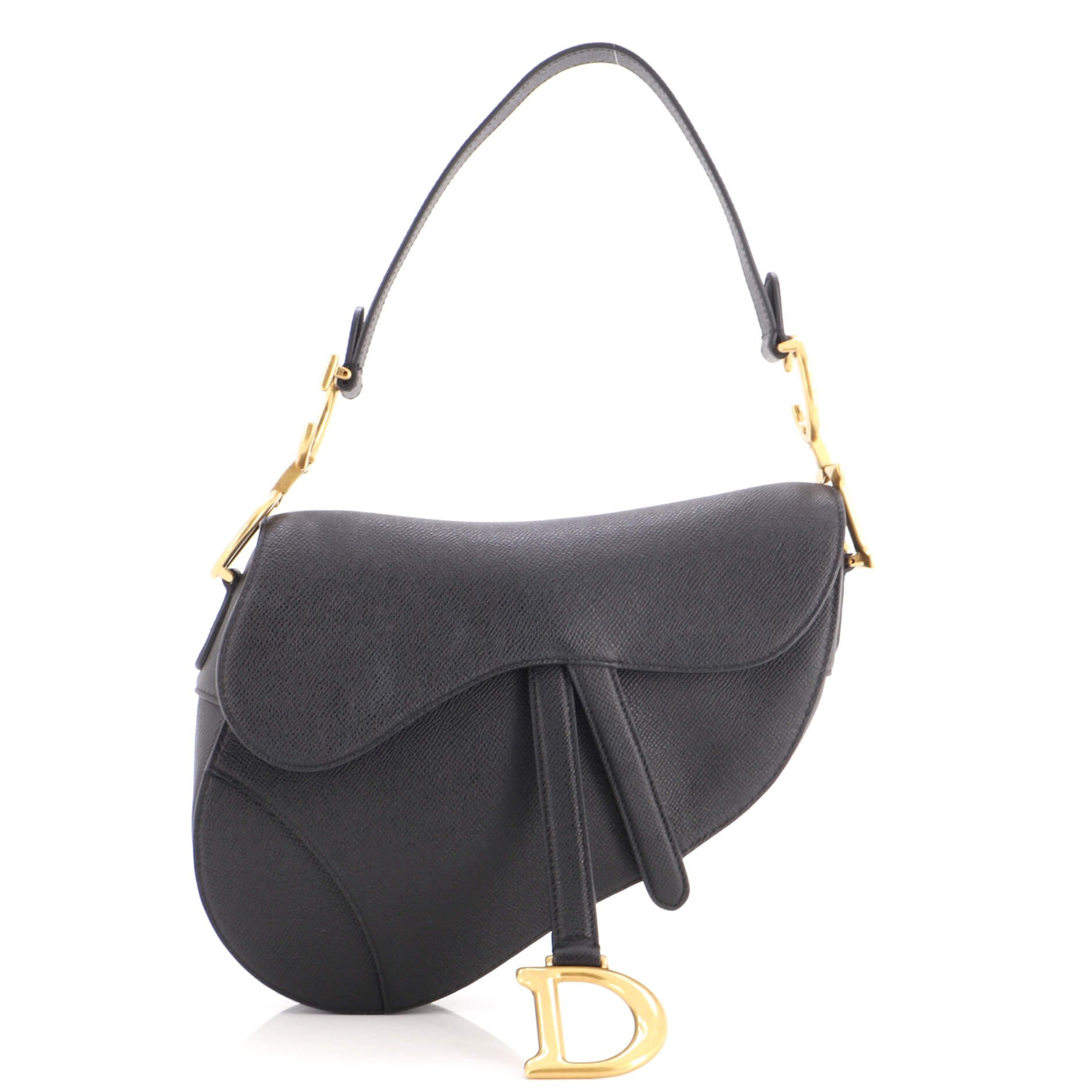 Saddle Handbag Leather Medium