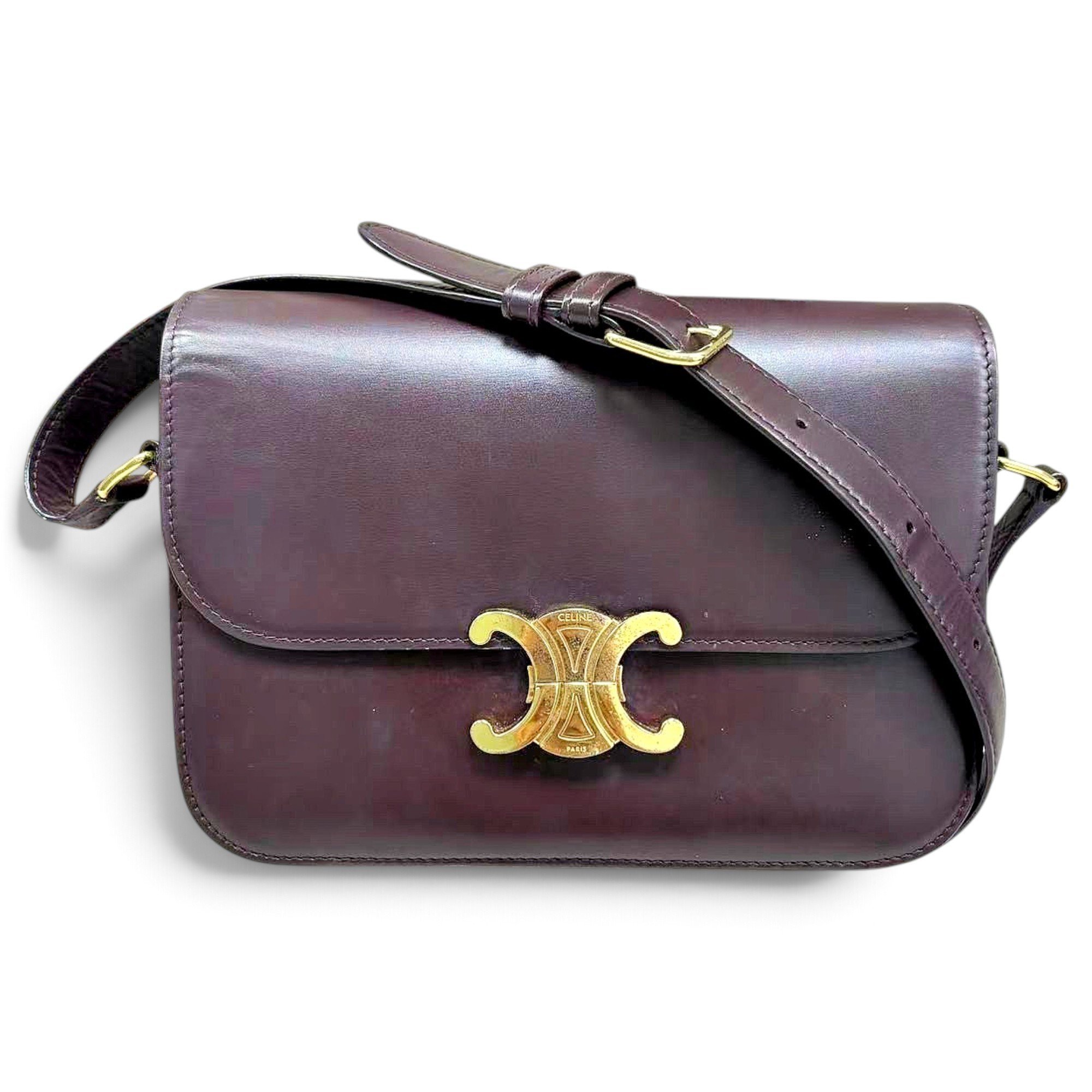 Triomphe leather handbag