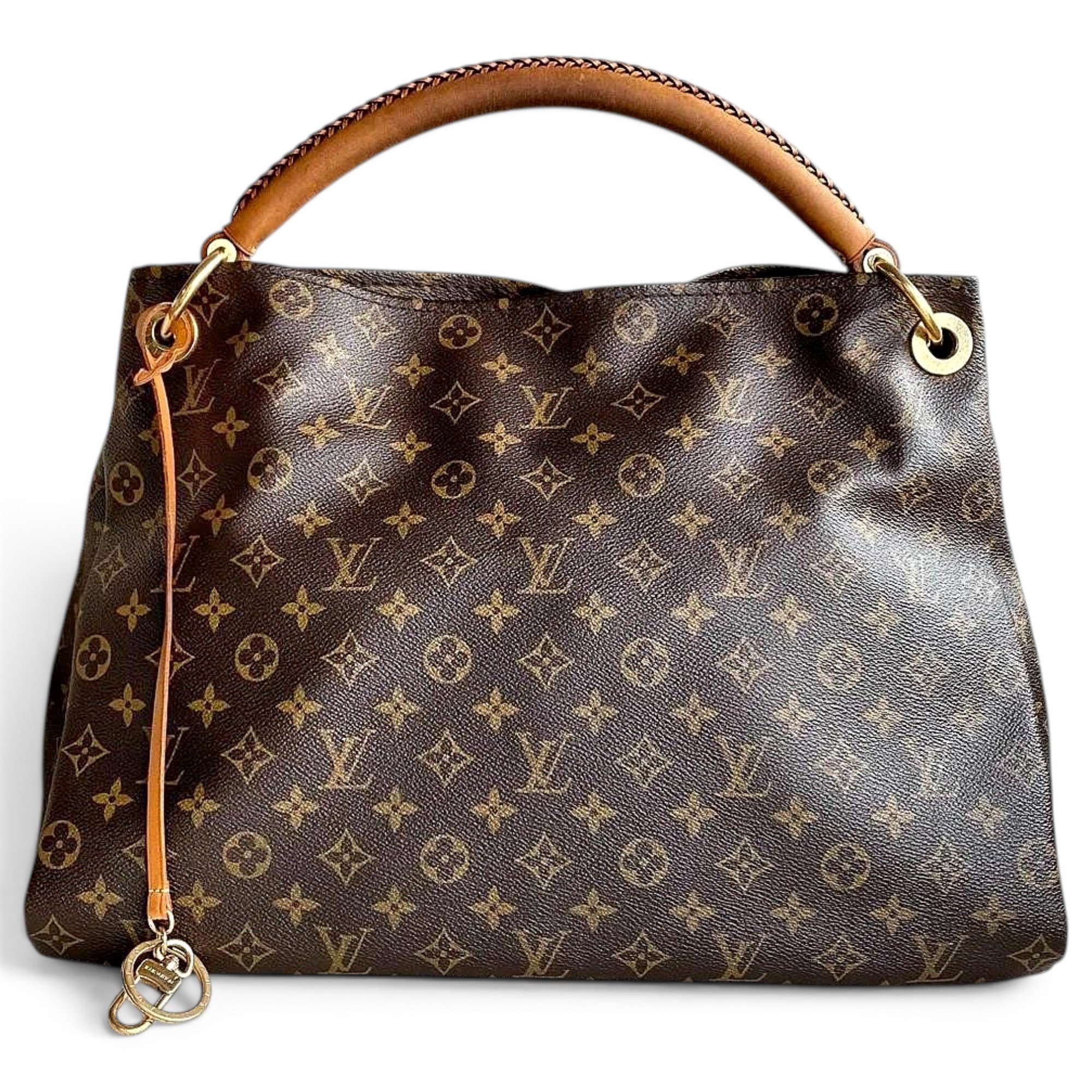 Artsy leather tote
