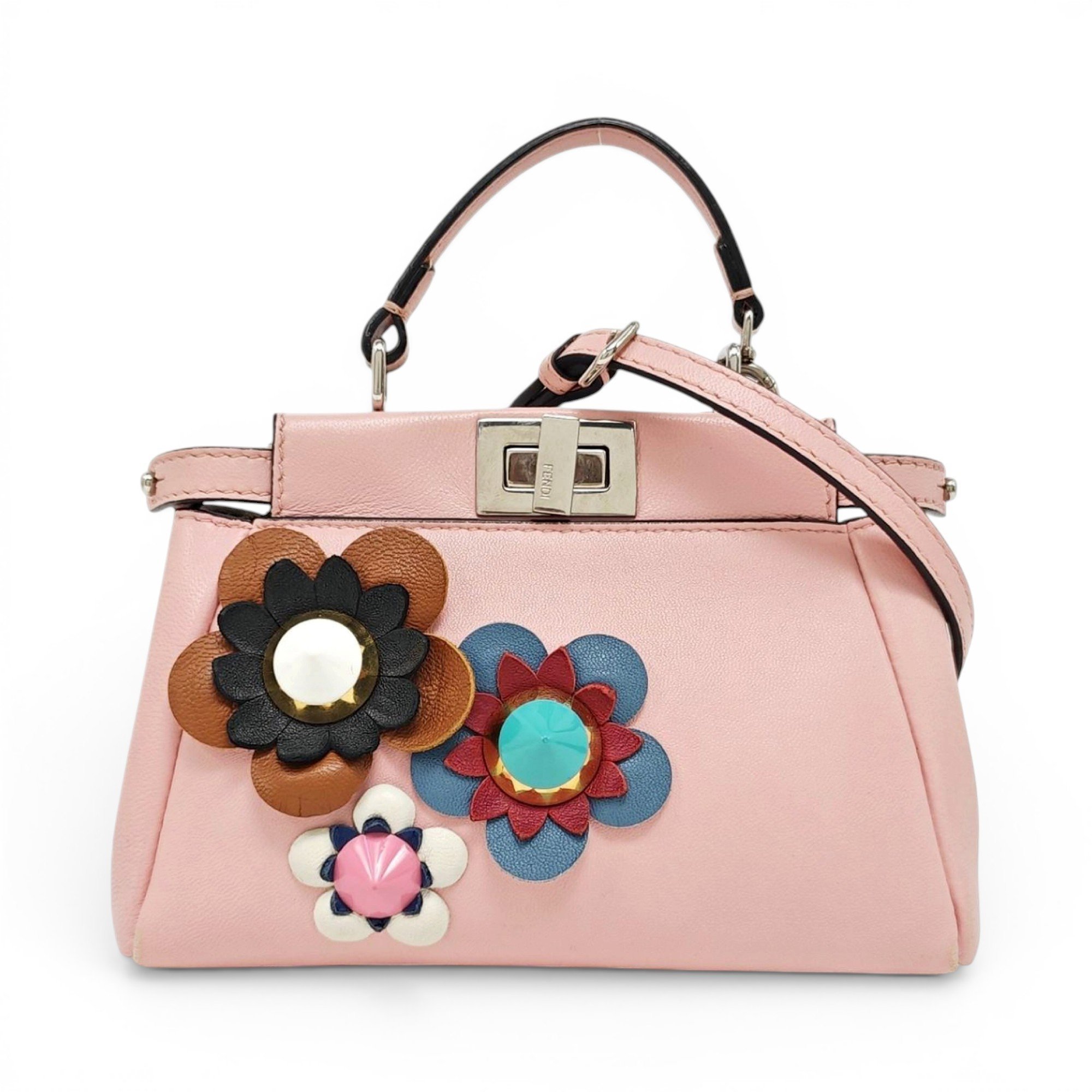 Peekaboo leather handbag
