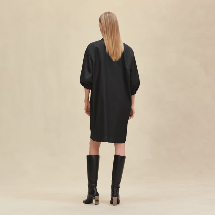 Noir "Mosaique" Shirt Dress