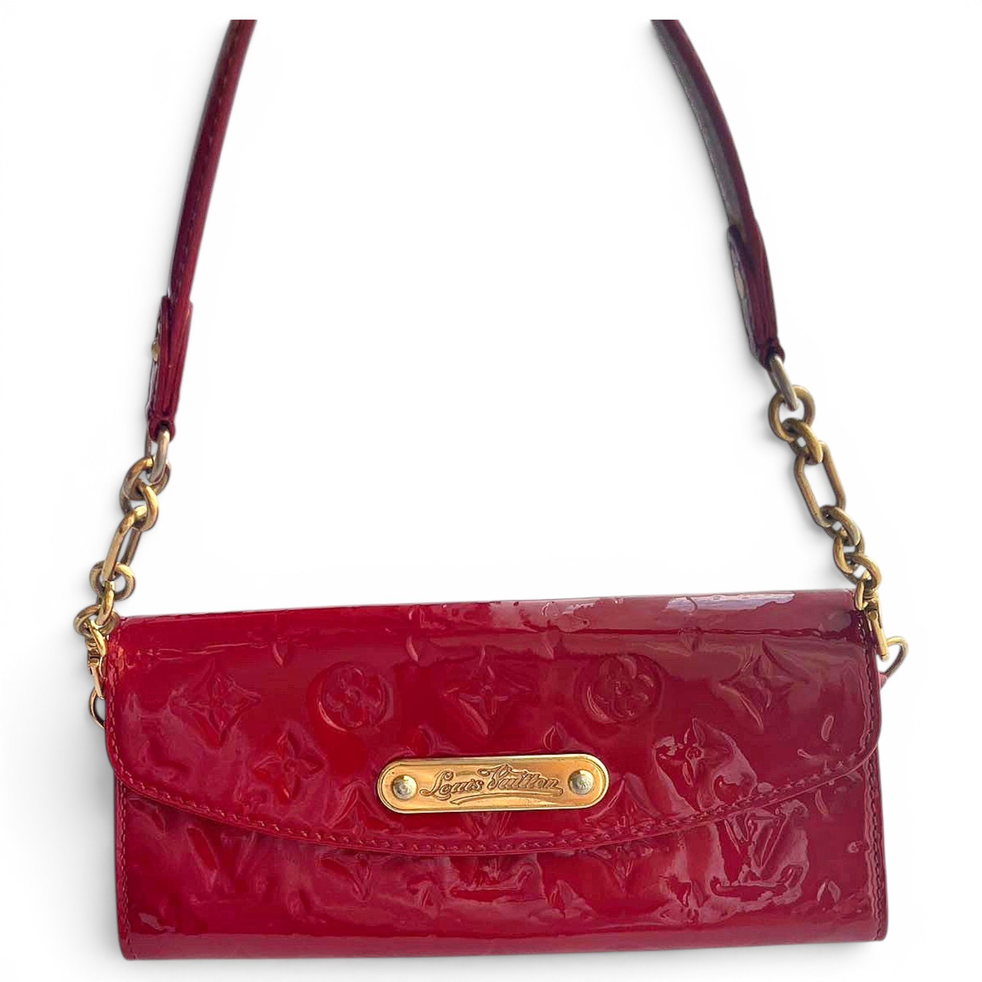 Patent leather handbag