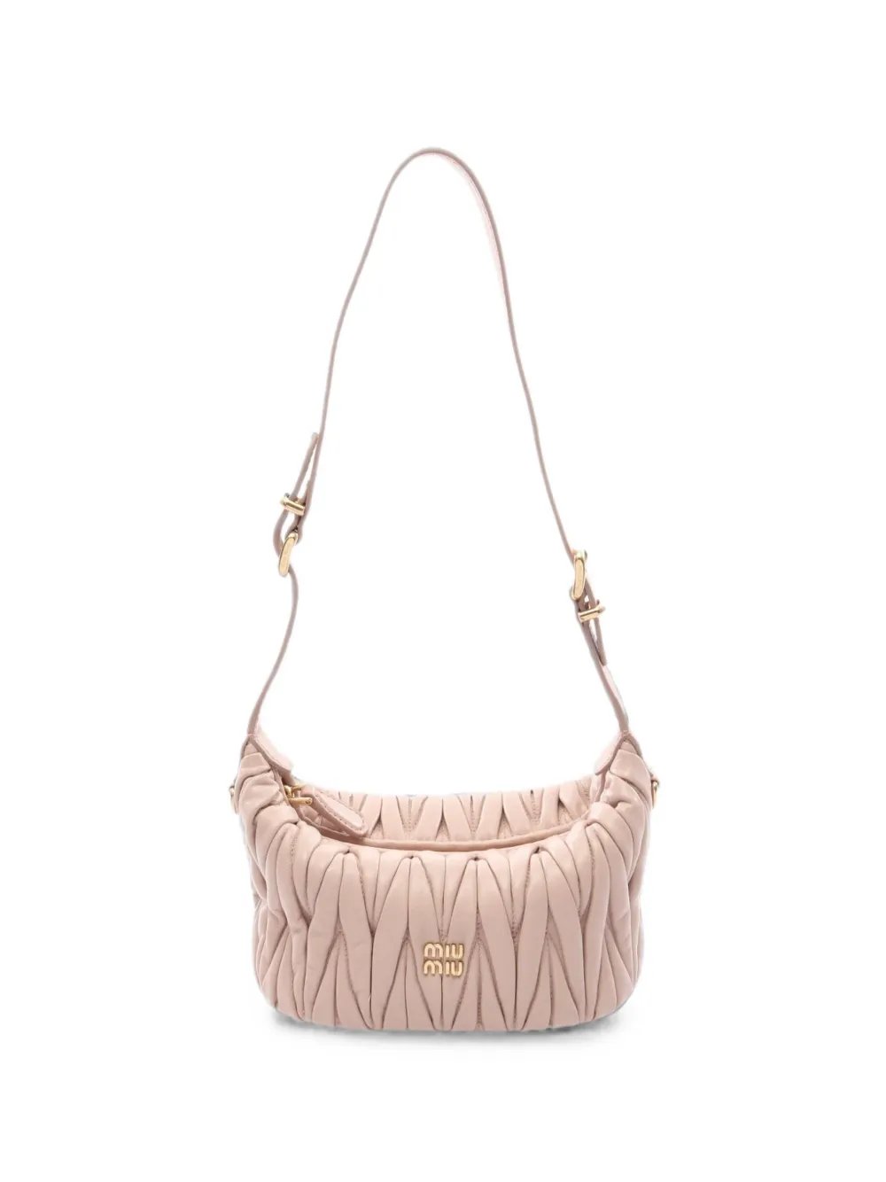 Matelassé leather shoulder bag