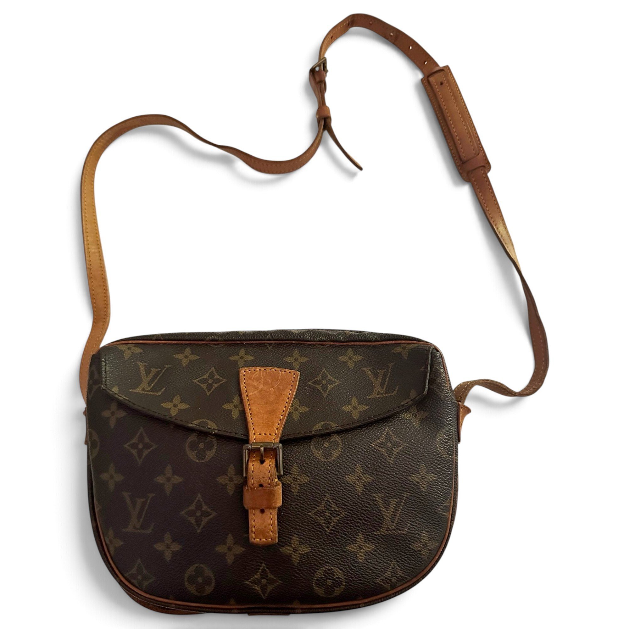 Jeune fille leather crossbody bag