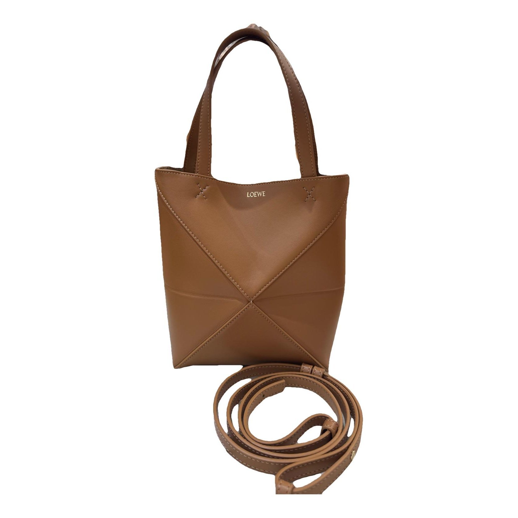 Puzzle Fold leather handbag