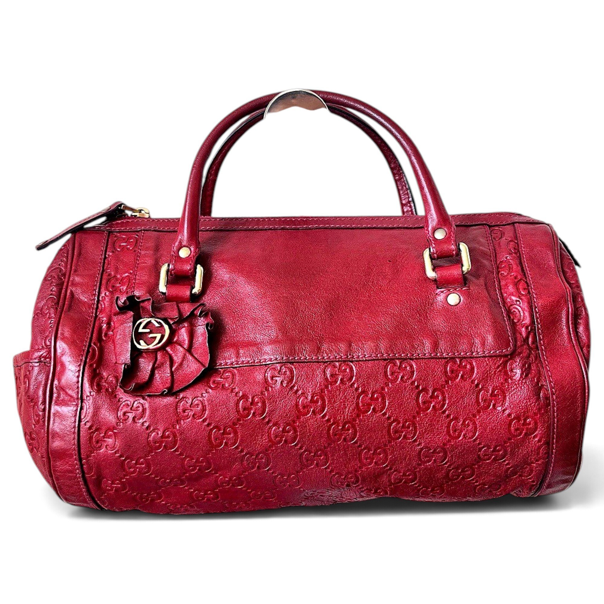 Gucci Boston leather bowling bag