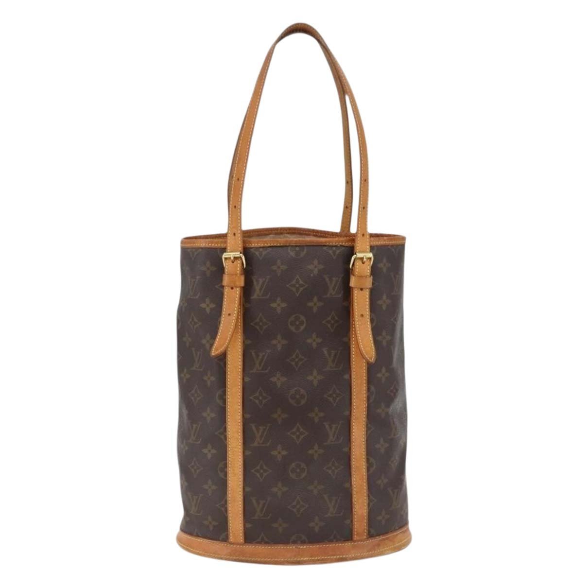 Bucket leather handbag