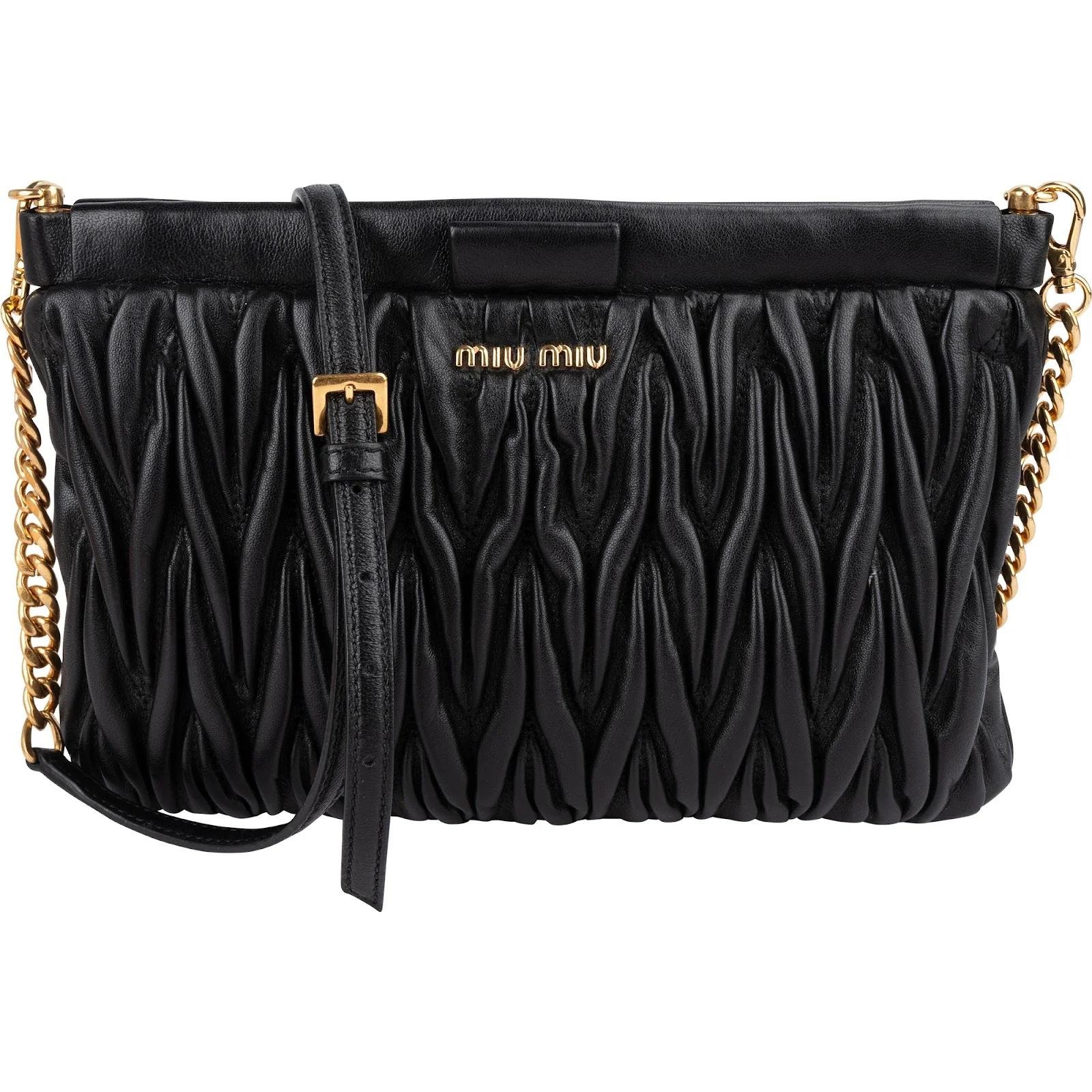 Matelassé leather crossbody bag