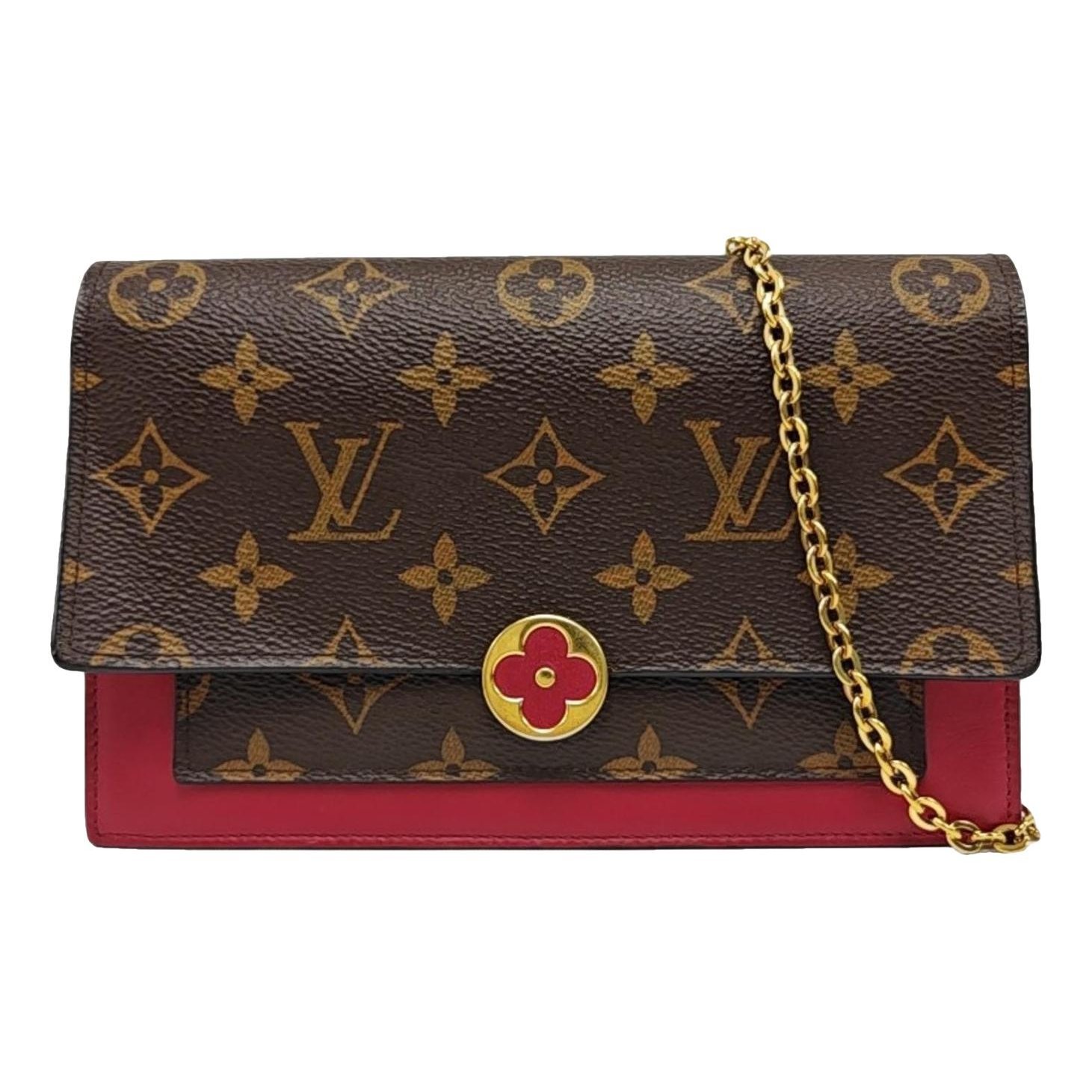 Chaîne Flore leather handbag