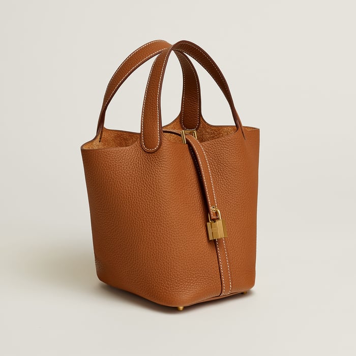 Gold Picotin Lock 18 Bag