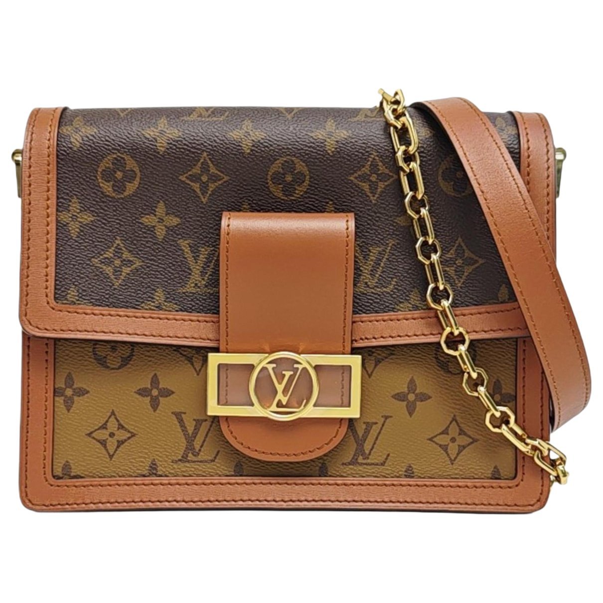 Dauphine leather crossbody bag