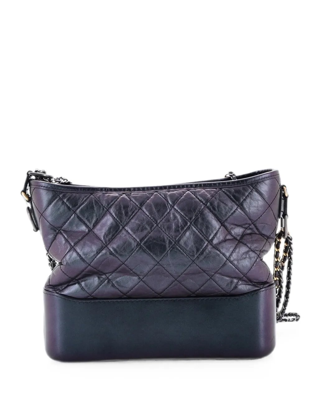 Gabrielle Quilted Iridescent Aged Calfskin Medium hobo bag