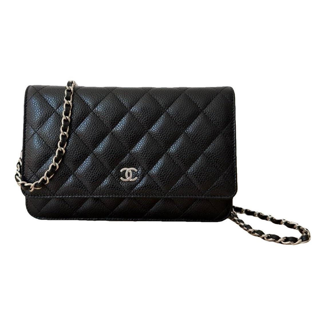 Wallet On Chain leather crossbody bag