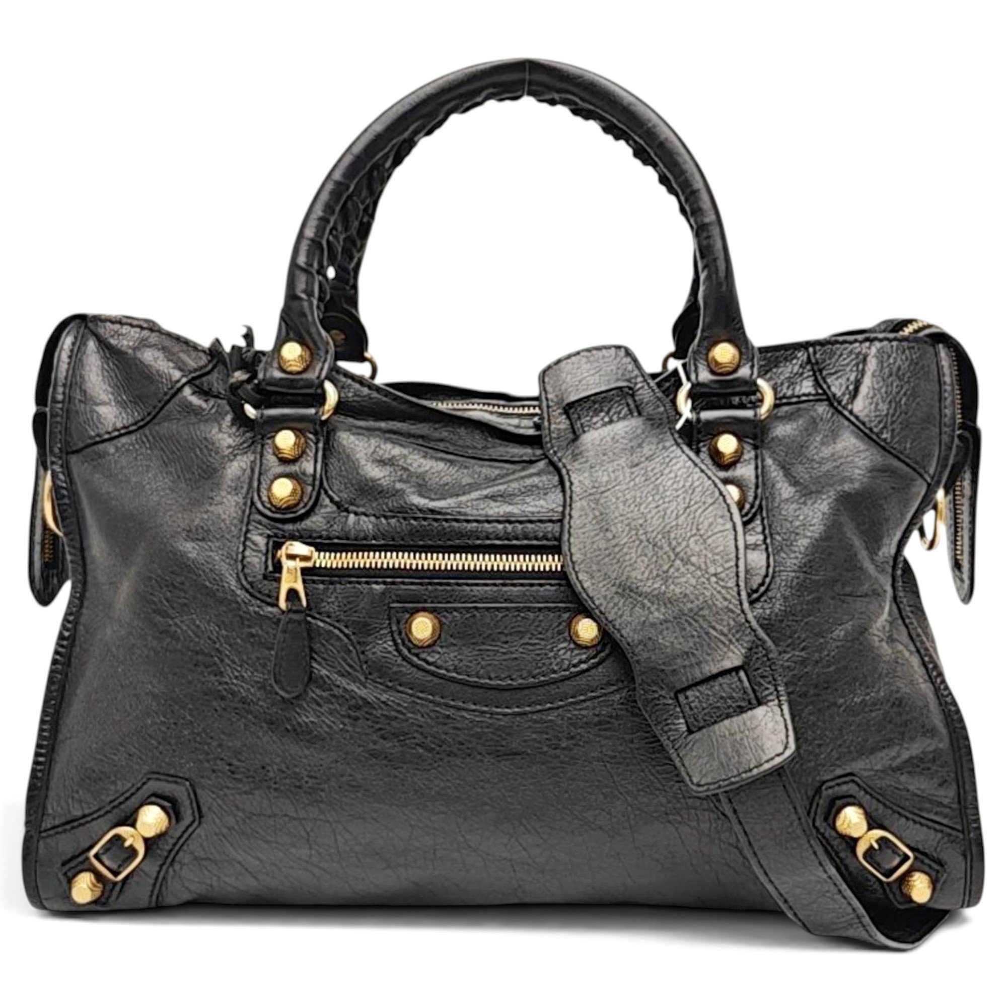 City leather crossbody bag