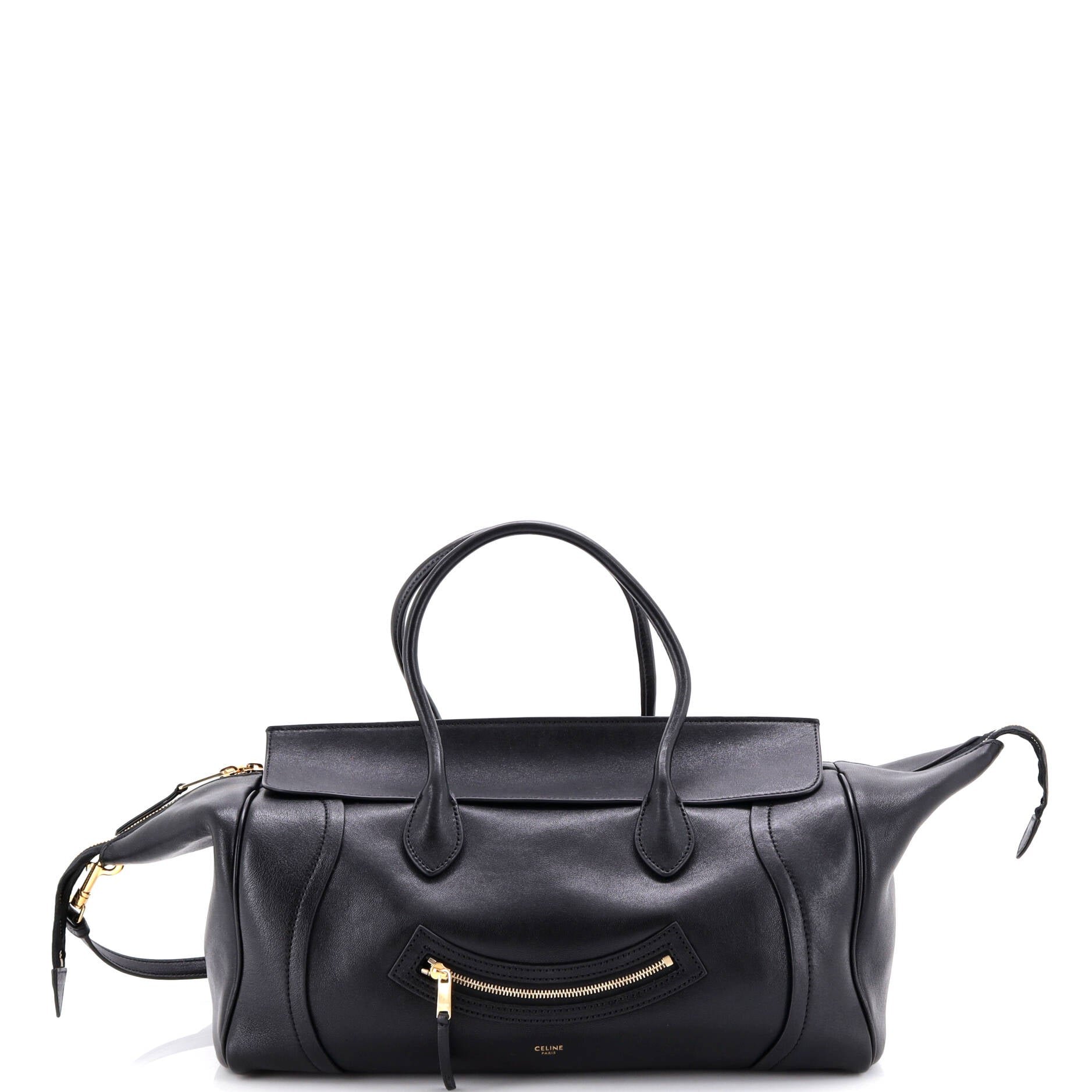 Smiling New Luggage Bag Smooth Leather Medium
