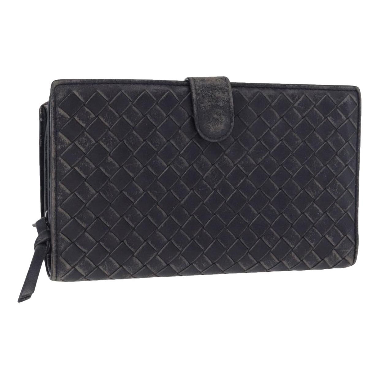 Leather clutch bag
