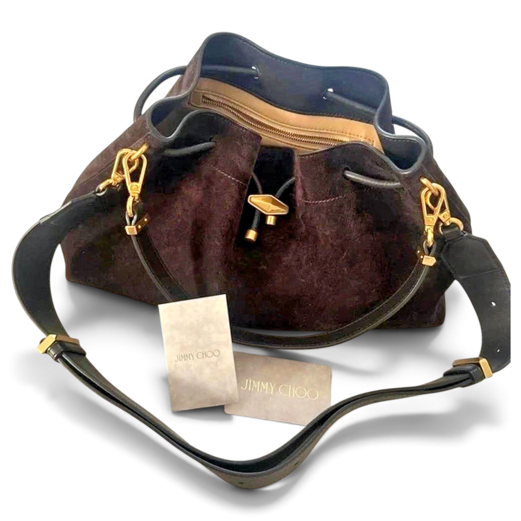 Cinch leather handbag