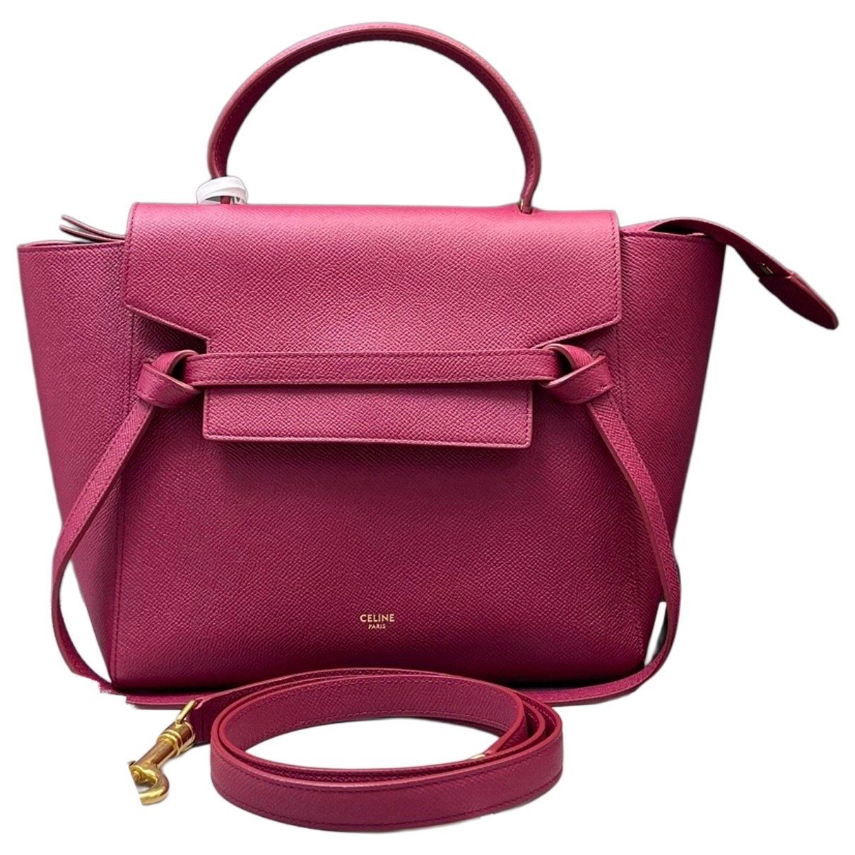 Belt leather handbag