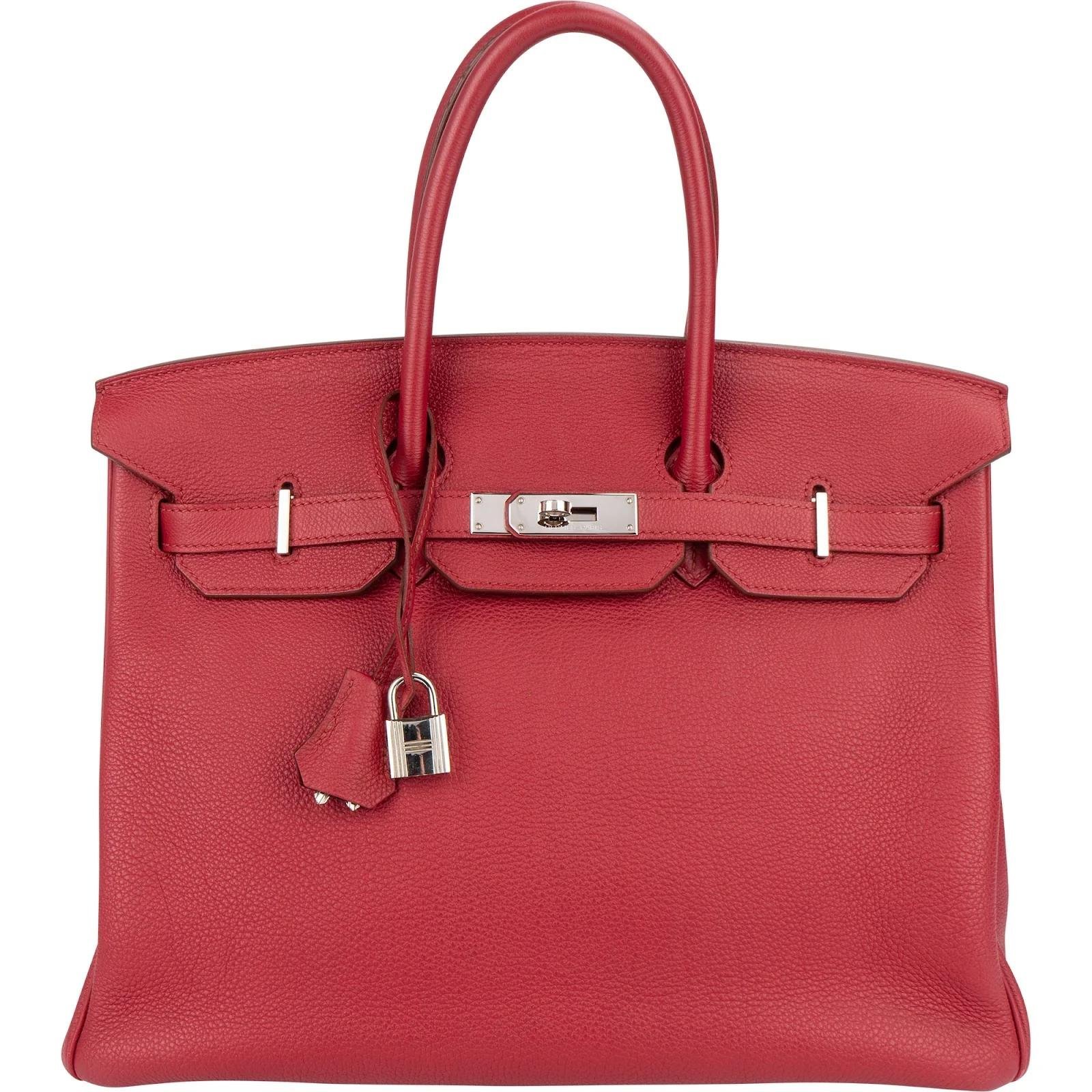 Birkin 35 leather handbag
