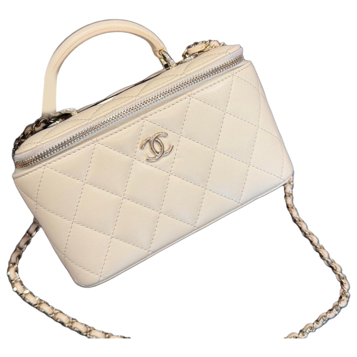 Trendy CC Vanity leather handbag