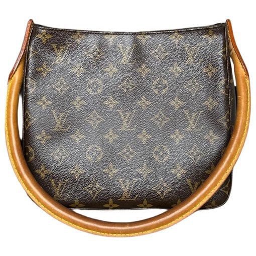 Looping leather handbag