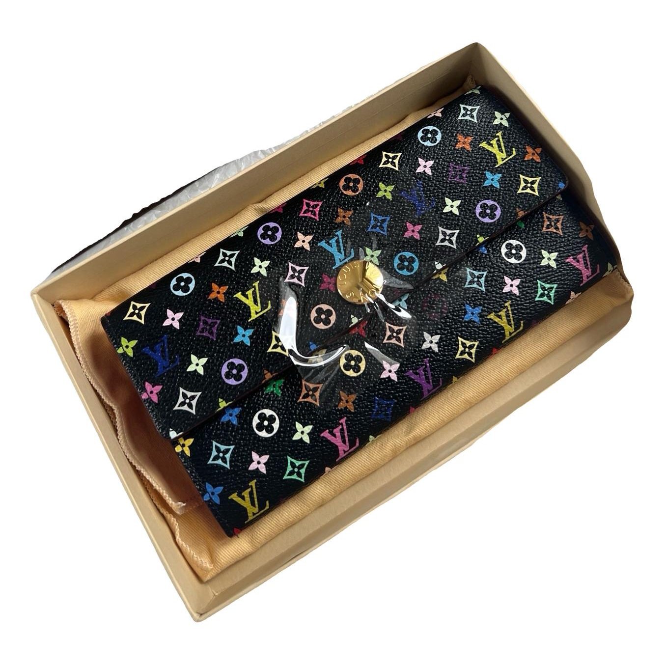 Leather clutch bag