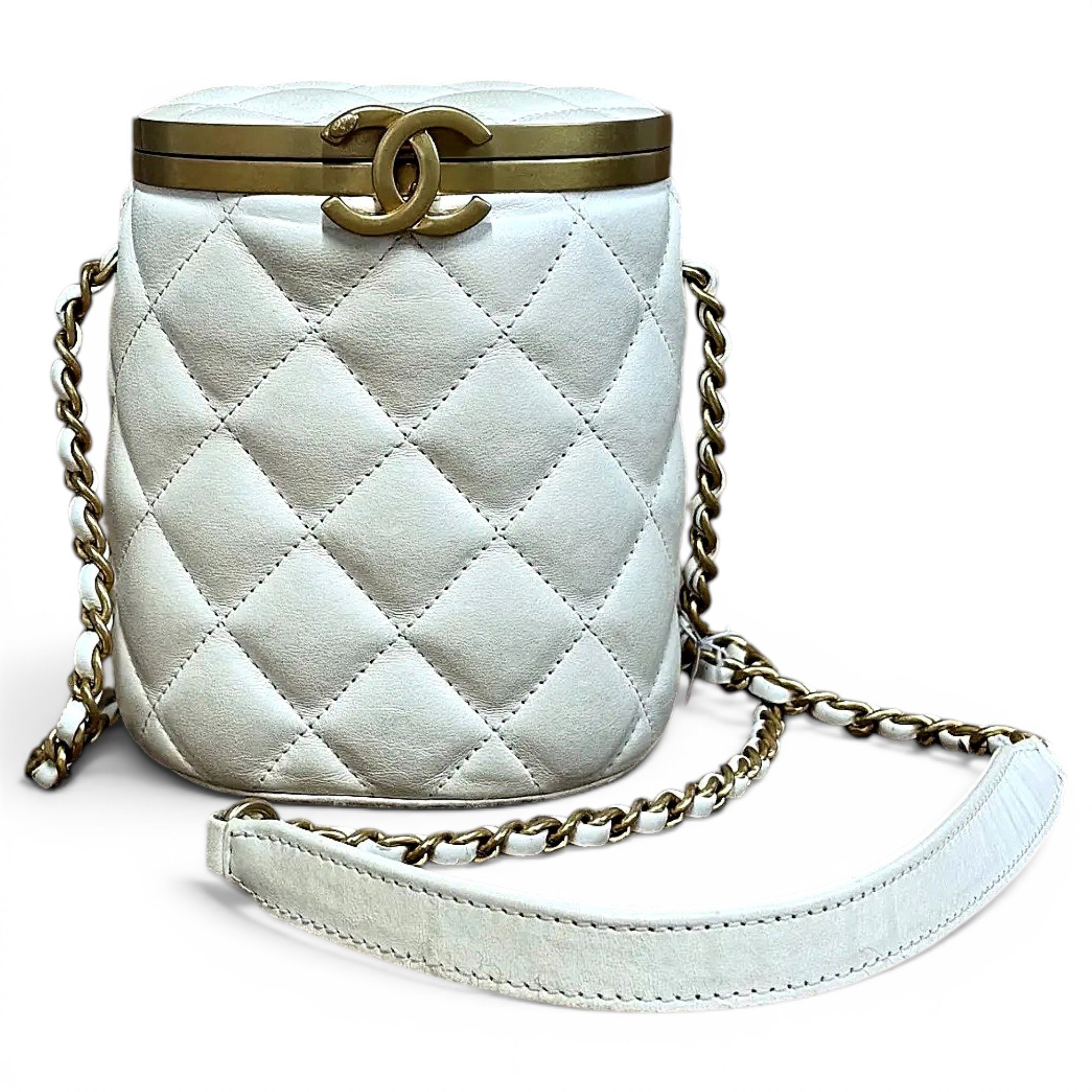 Trendy CC Vanity leather handbag