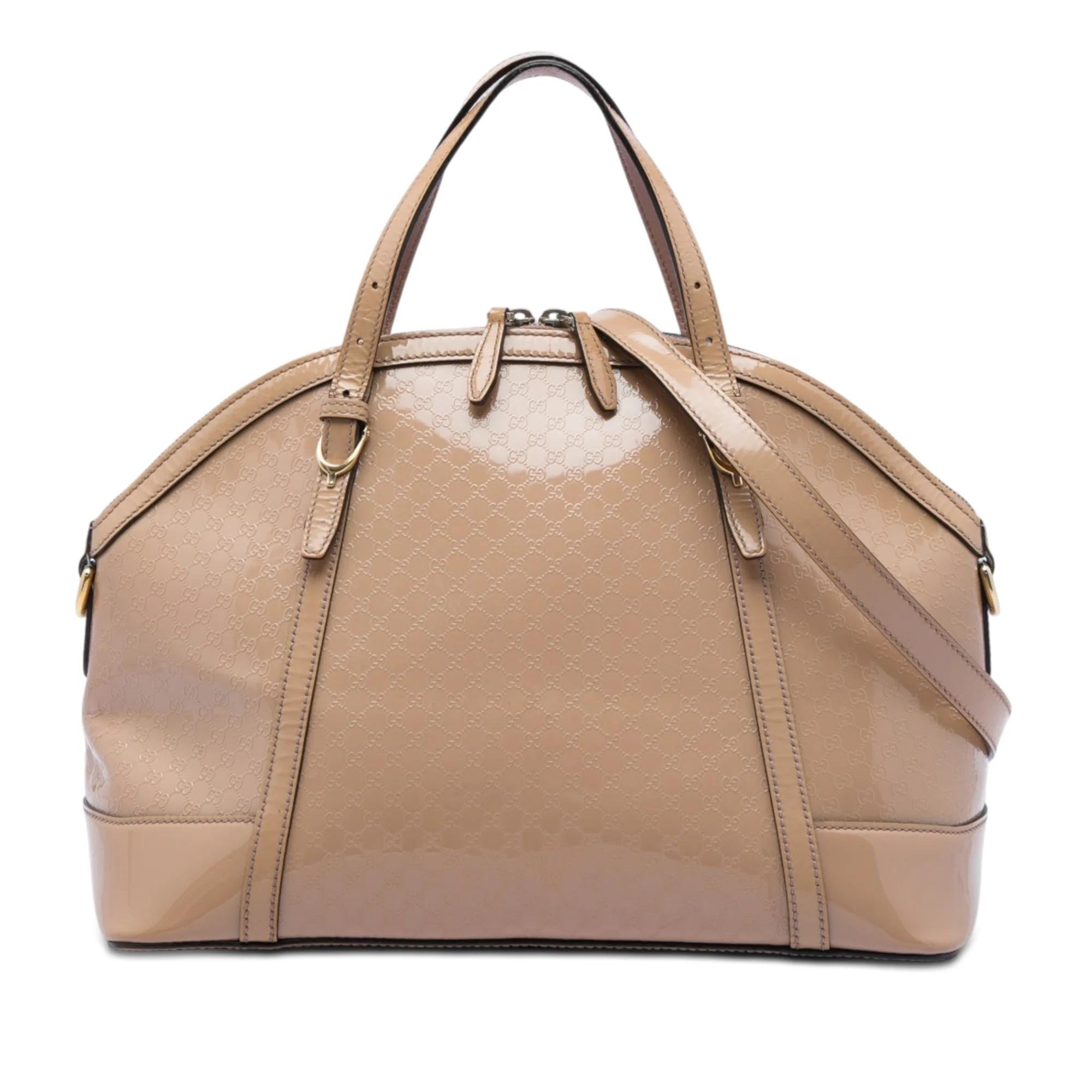 Dôme patent leather handbag